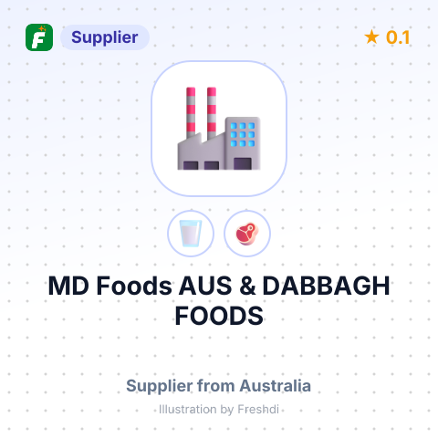 MD Foods AUS & DABBAGH FOODS – summary card, no photo uploaded yet