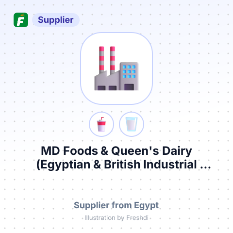 MD Foods & Queen's Dairy (Egyptian & British Industrial Trading Co. SAE) – summary card, no photo uploaded yet