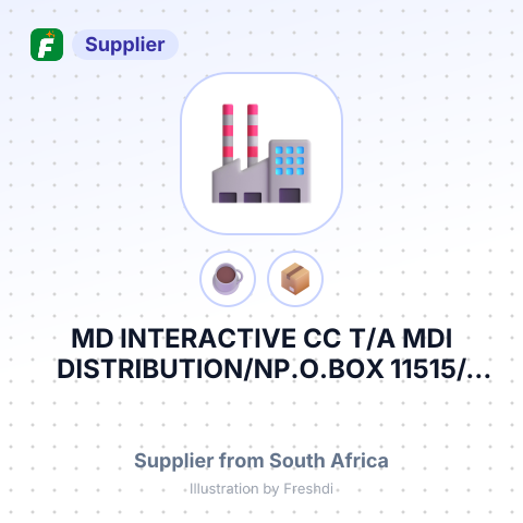 MD INTERACTIVE CC T/A MDI DISTRIBUTION/NP.O.BOX 11515/NBLOUBERGRAND/N7443 – summary card, no photo uploaded yet