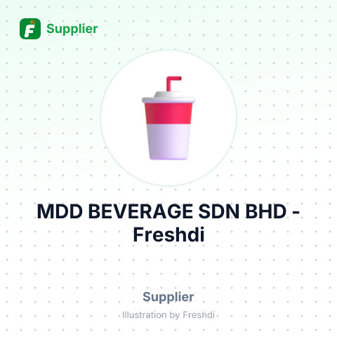MDD BEVERAGE SDN BHD – summary card, no photo uploaded yet