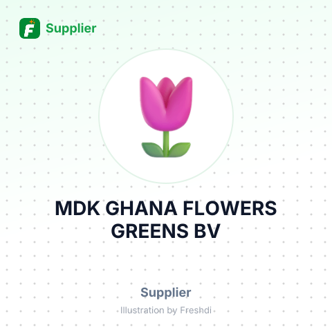 MDK GHANA FLOWERS GREENS BV – summary card, no photo uploaded yet