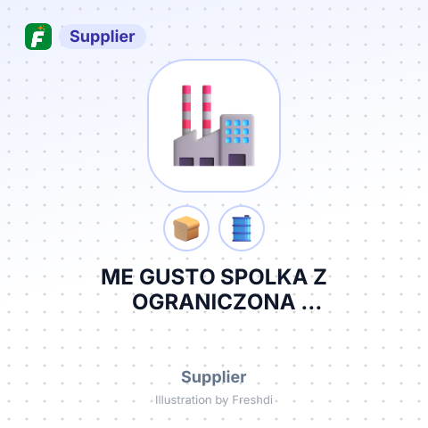 ME GUSTO SPOLKA Z OGRANICZONA ODPOWIEDZIALNOSCIA – summary card, no photo uploaded yet