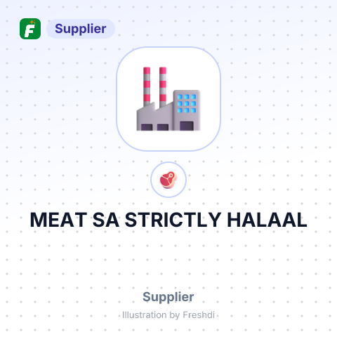 MEAT SA STRICTLY HALAAL – summary card, no photo uploaded yet