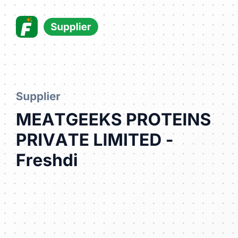 MEATGEEKS PROTEINS PRIVATE LIMITED – summary card, no photo uploaded yet