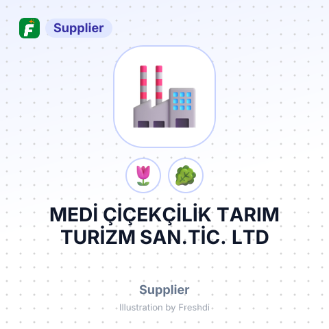 MEDİ ÇİÇEKÇİLİK TARIM TURİZM SAN.TİC. LTD – summary card, no photo uploaded yet