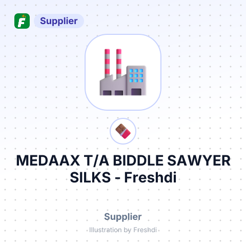 MEDAAX T/A BIDDLE SAWYER SILKS – summary card, no photo uploaded yet