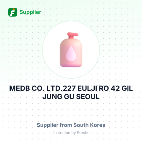 MEDB CO. LTD.227 EULJI RO 42 GIL JUNG GU SEOUL REPUBLIC OF KOREA – summary card, no photo uploaded yet