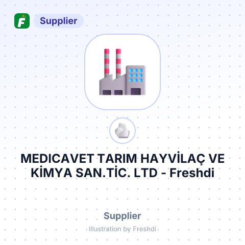 MEDICAVET TARIM HAYVİLAÇ VE KİMYA SAN.TİC. LTD – summary card, no photo uploaded yet