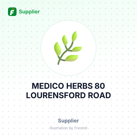 MEDICO HERBS 80 LOURENSFORD ROAD – summary card, no photo uploaded yet