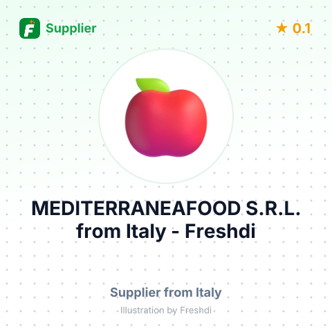 MEDITERRANEAFOOD S.R.L. – summary card, no photo uploaded yet