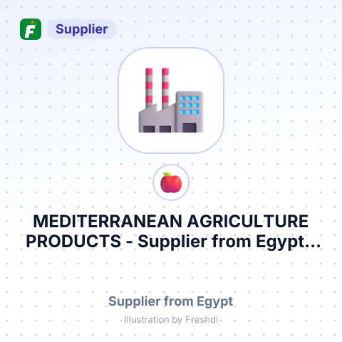 MEDITERRANEAN AGRICULTURE PRODUCTS – summary card, no photo uploaded yet