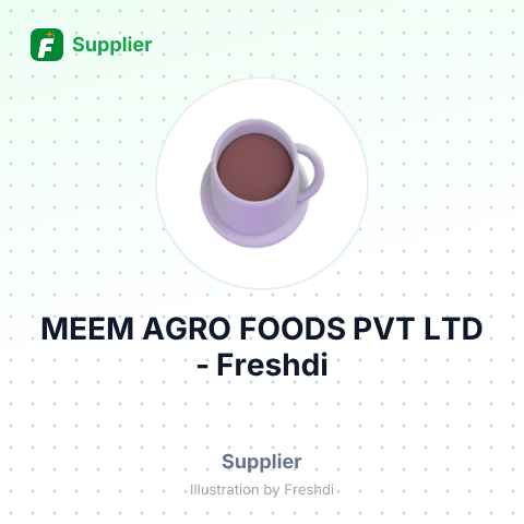 MEEM AGRO FOODS PVT LTD – summary card, no photo uploaded yet