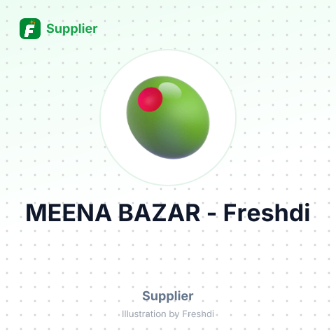 MEENA BAZAR – summary card, no photo uploaded yet