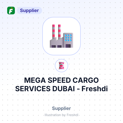 MEGA SPEED CARGO SERVICES DUBAI – summary card, no photo uploaded yet