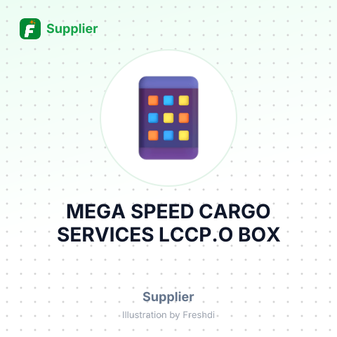 MEGA SPEED CARGO SERVICES LCCP.O BOX – summary card, no photo uploaded yet