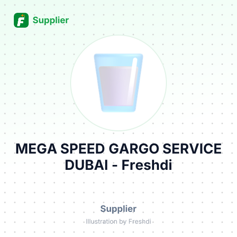 MEGA SPEED GARGO SERVICE DUBAI – summary card, no photo uploaded yet