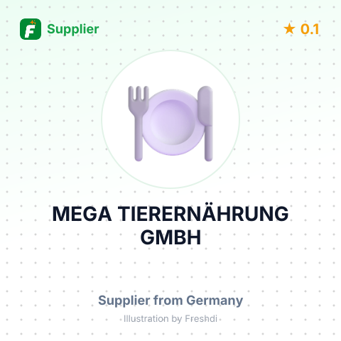 MEGA TIERERNÄHRUNG GMBH – summary card, no photo uploaded yet