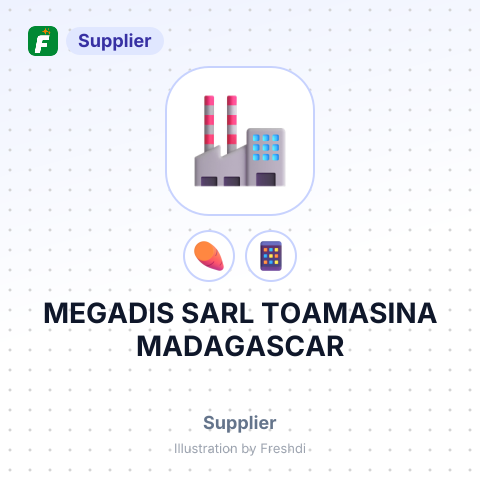 MEGADIS SARL TOAMASINA MADAGASCAR – summary card, no photo uploaded yet