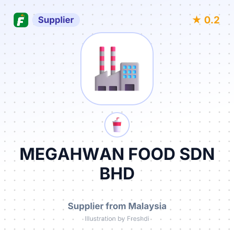 MEGAHWAN FOOD SDN BHD – summary card, no photo uploaded yet