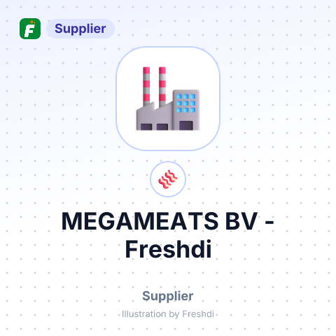 MEGAMEATS BV – summary card, no photo uploaded yet