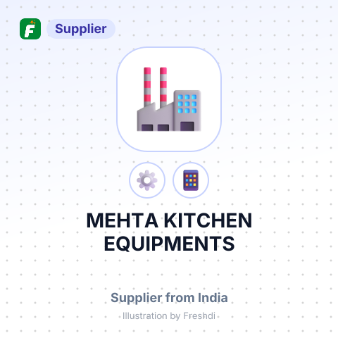 MEHTA KITCHEN EQUIPMENTS – summary card, no photo uploaded yet
