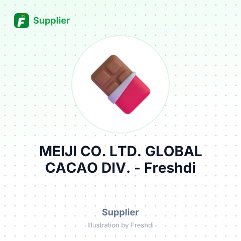 MEIJI CO. LTD. GLOBAL CACAO DIV. – summary card, no photo uploaded yet