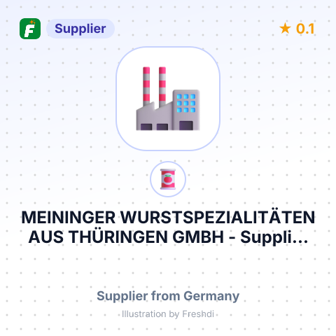 MEININGER WURSTSPEZIALITÄTEN AUS THÜRINGEN GMBH – summary card, no photo uploaded yet