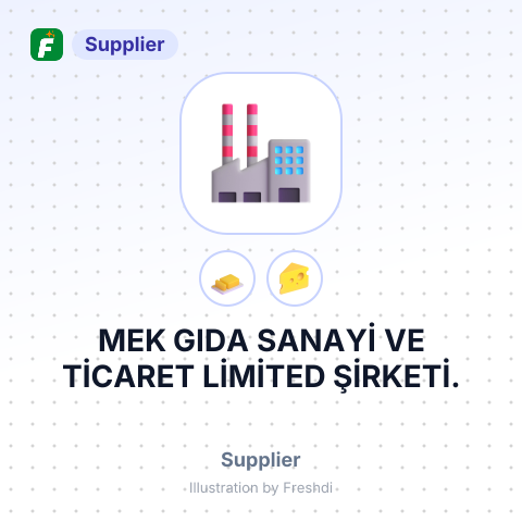 MEK GIDA SANAYİ VE TİCARET LİMİTED ŞİRKETİ. – summary card, no photo uploaded yet