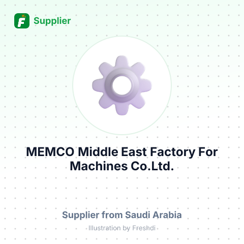 MEMCO Middle East Factory For Machines Co.Ltd. – summary card, no photo uploaded yet