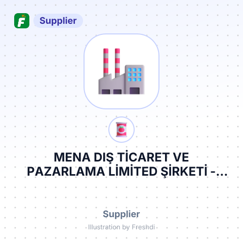 MENA DIŞ TİCARET VE PAZARLAMA LİMİTED ŞİRKETİ – summary card, no photo uploaded yet