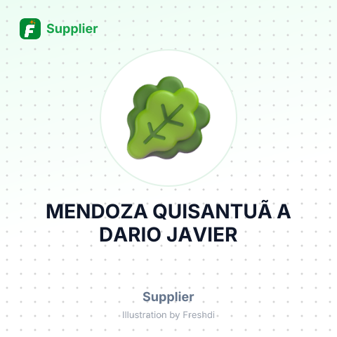 MENDOZA QUISANTUÃ A DARIO JAVIER – summary card, no photo uploaded yet