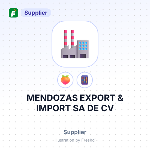 MENDOZAS EXPORT & IMPORT SA DE CV – summary card, no photo uploaded yet