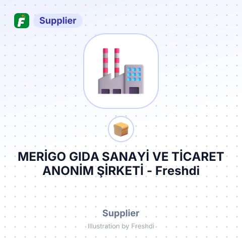 MERİGO GIDA SANAYİ VE TİCARET ANONİM ŞİRKETİ – summary card, no photo uploaded yet