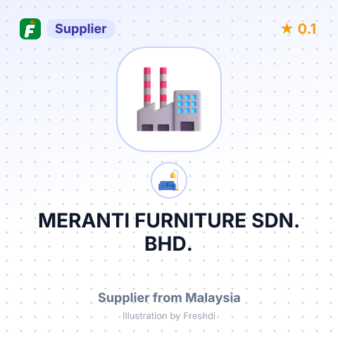MERANTI FURNITURE SDN. BHD. – summary card, no photo uploaded yet