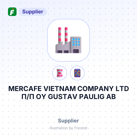 MERCAFE VIETNAM COMPANY LTD П/П OY GUSTAV PAULIG AB – summary card, no photo uploaded yet