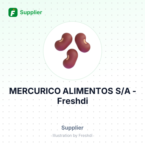 MERCURICO ALIMENTOS S/A – summary card, no photo uploaded yet