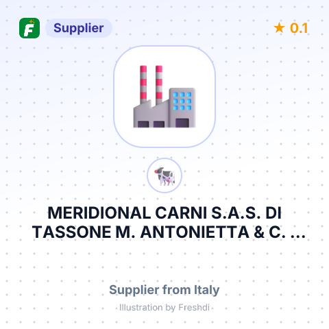MERIDIONAL CARNI S.A.S. DI TASSONE M. ANTONIETTA & C. – summary card, no photo uploaded yet