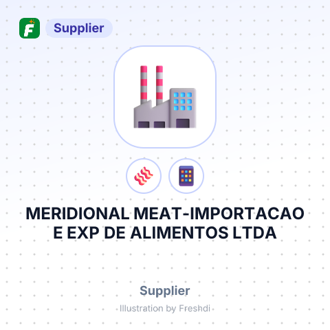 MERIDIONAL MEAT-IMPORTACAO E EXP DE ALIMENTOS LTDA – summary card, no photo uploaded yet