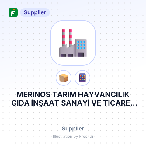 MERINOS TARIM HAYVANCILIK GIDA İNŞAAT SANAYİ VE TİCARET LİMİTED ŞİRKETİ – summary card, no photo uploaded yet