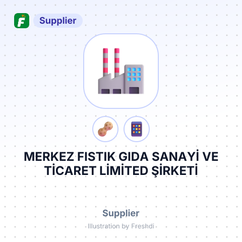 MERKEZ FISTIK GIDA SANAYİ VE TİCARET LİMİTED ŞİRKETİ – summary card, no photo uploaded yet