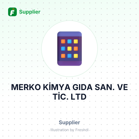 MERKO KİMYA GIDA SAN. VE TİC. LTD – summary card, no photo uploaded yet