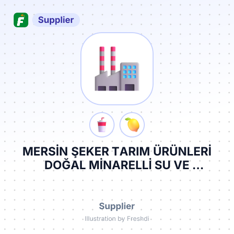 MERSİN ŞEKER TARIM ÜRÜNLERİ DOĞAL MİNARELLİ SU VE İÇECEKLER NAKLİYAT SANAYİ TİCARET ANONİM ŞİRKETİ – summary card, no photo uploaded yet