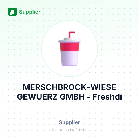 MERSCHBROCK-WIESE GEWUERZ GMBH – summary card, no photo uploaded yet
