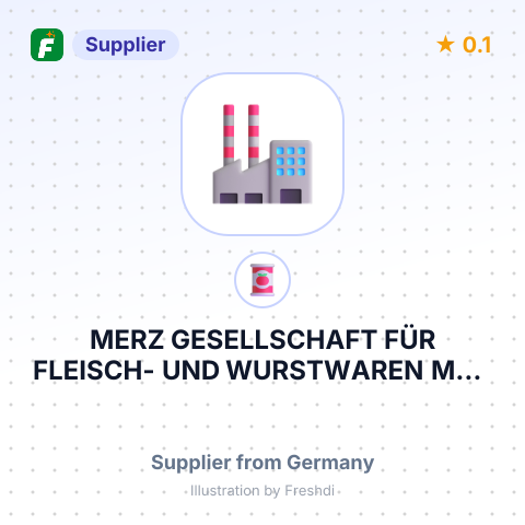 MERZ GESELLSCHAFT FÜR FLEISCH- UND WURSTWAREN MBH – summary card, no photo uploaded yet