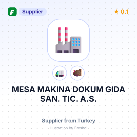 MESA MAKINA DOKUM GIDA SAN. TIC. A.S. – summary card, no photo uploaded yet