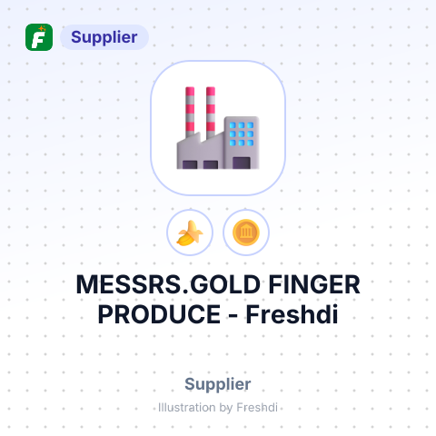 MESSRS.GOLD FINGER PRODUCE – summary card, no photo uploaded yet