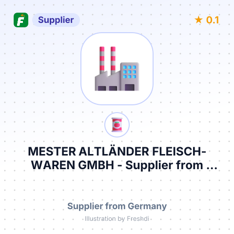 MESTER ALTLÄNDER FLEISCH-WAREN GMBH – summary card, no photo uploaded yet