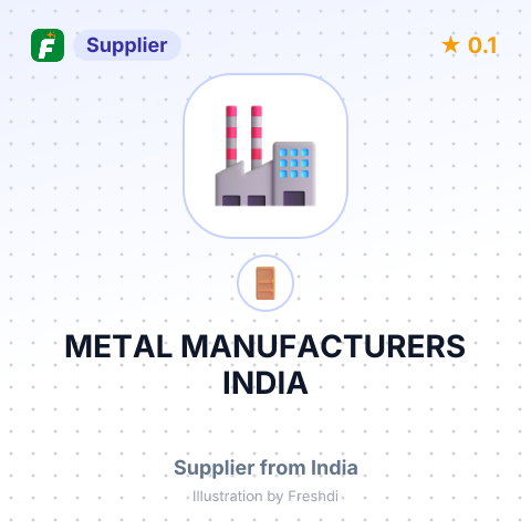 METAL MANUFACTURERS INDIA – summary card, no photo uploaded yet