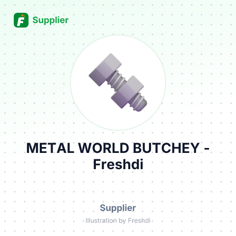 METAL WORLD BUTCHEY – summary card, no photo uploaded yet