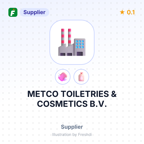 METCO TOILETRIES & COSMETICS B.V. – summary card, no photo uploaded yet